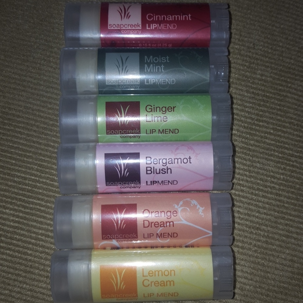 Lot of 6 Soapcreek lip mend/balm New/Sealed
